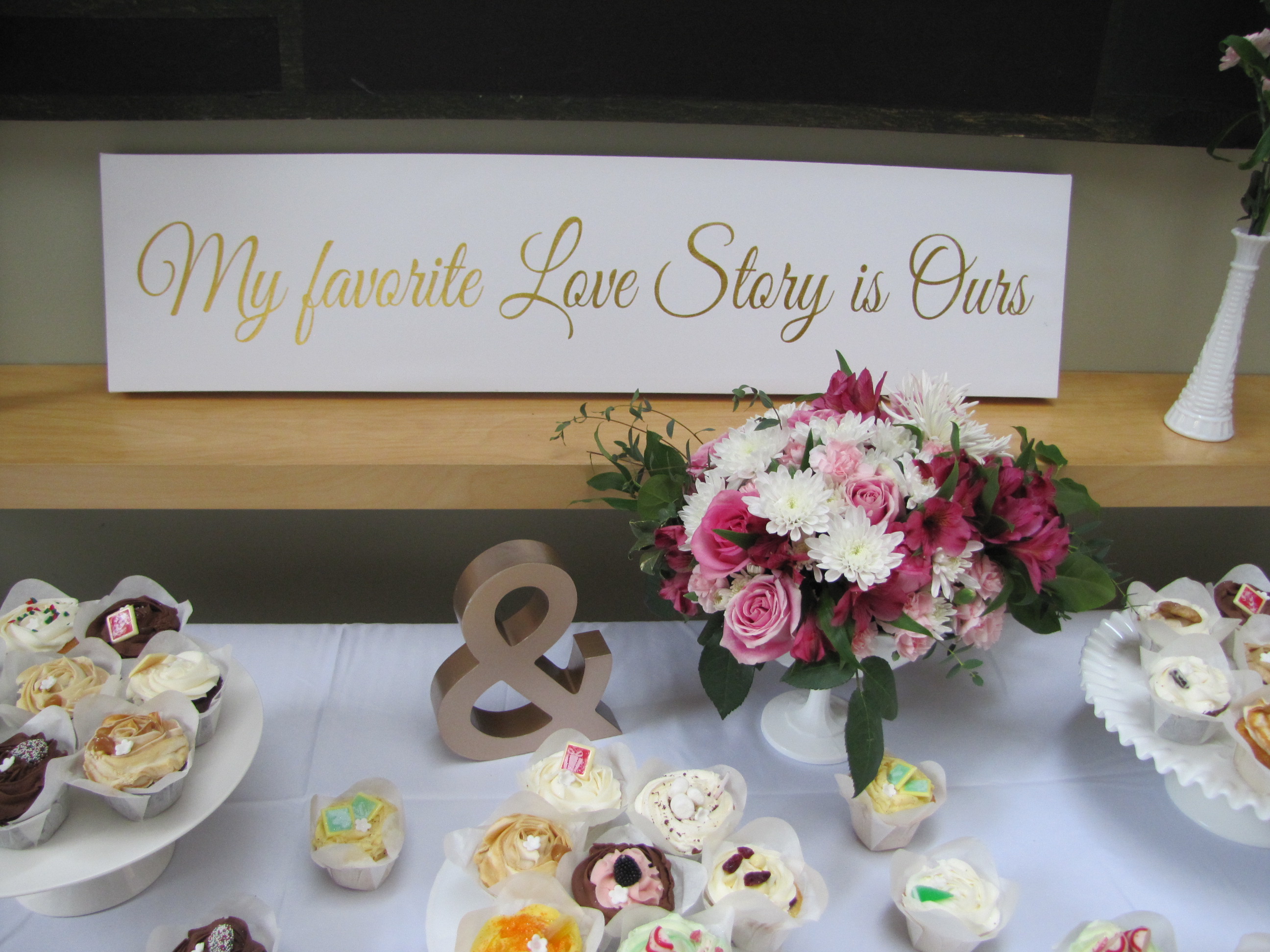 My favorite love story sign - bridal shower inspiration