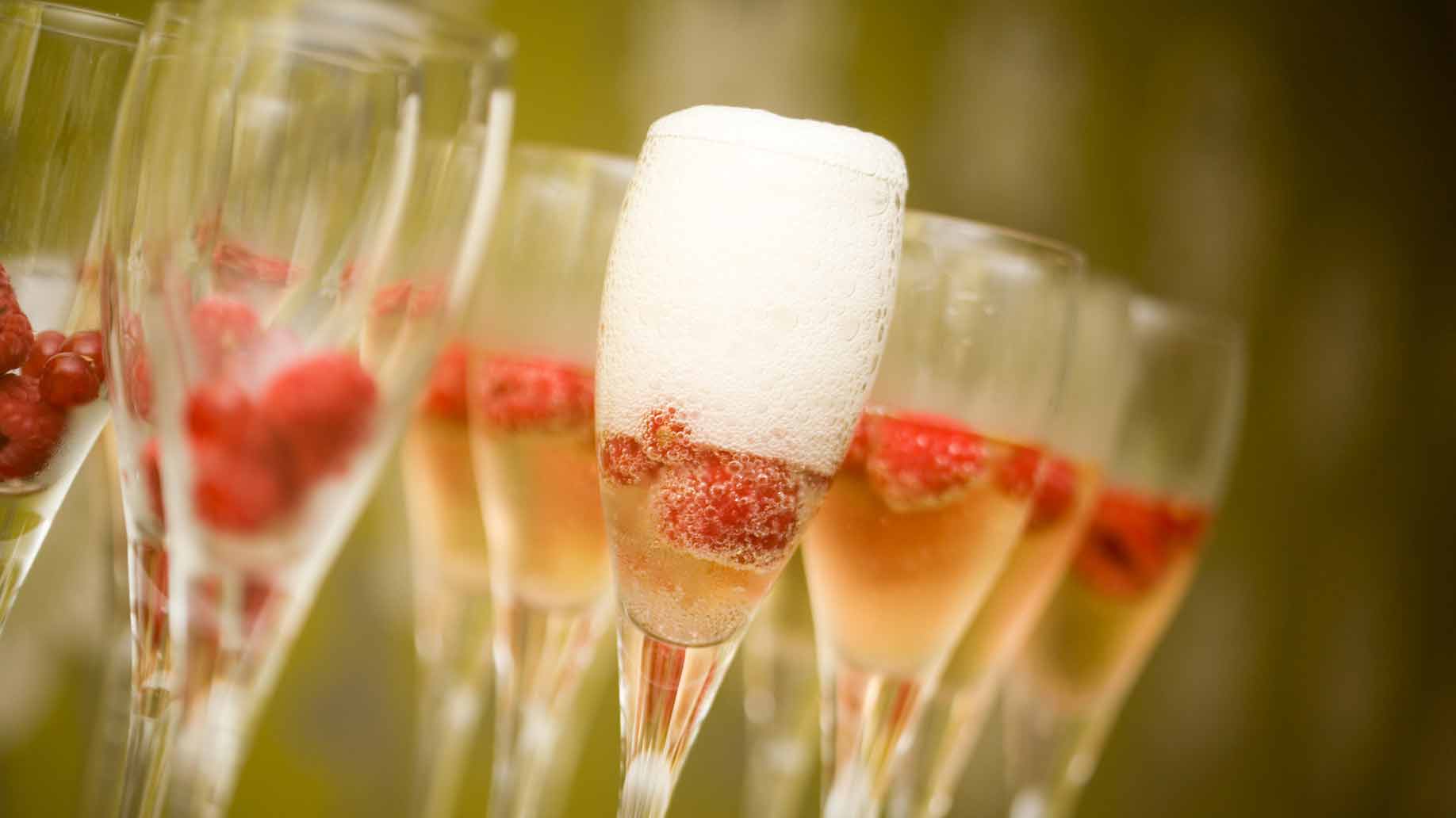 Champagne toast to the future bride and groom - Bridal Shower Inspiration