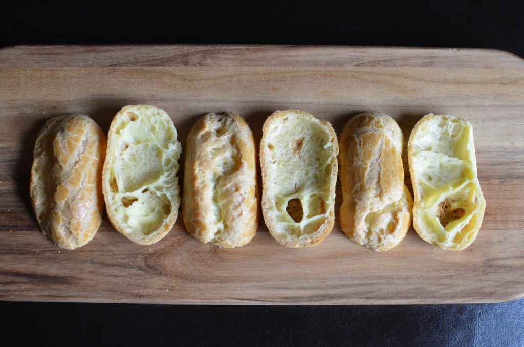 eclairs before filling